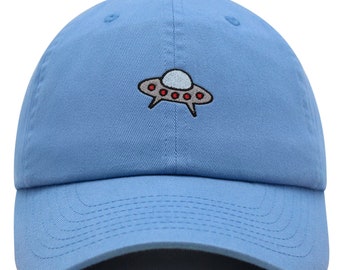 UFO刺繍入りダッドハット、宇宙人野球帽