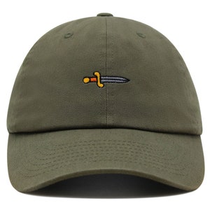 Sword Premium Dad Hat Bestickte Baseballkappe Messer Krieger