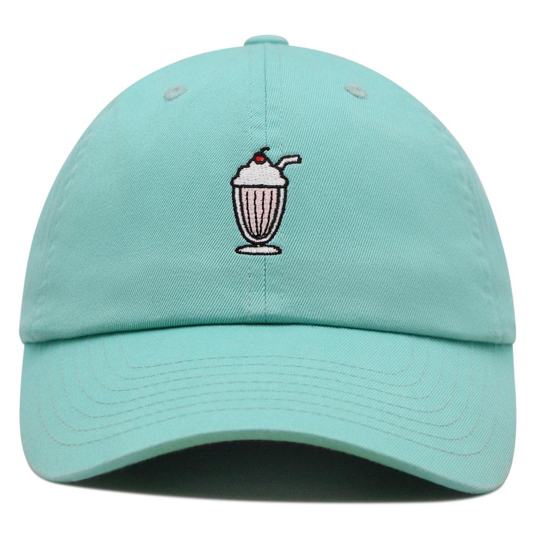 Milkshake Embroidered Dad Hat, Premium Cotton Baseball Cap - Etsy