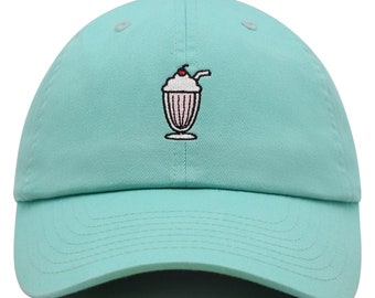 Milkshake Premium Dad Hat Embroidered Baseball Cap Foodie