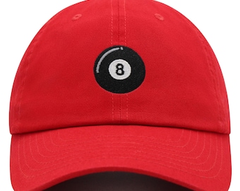 Gorra de béisbol bordada de algodón con el icono de la Bola Mágica 8