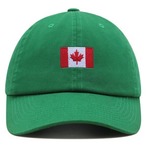 Canada Flag Premium Dad Hat Embroidered Cotton Baseball Cap Country Flag Series