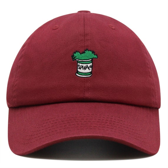 Spinach Leaf Embroidered Dad Hat, Premium Cotton Baseball  display picture 3