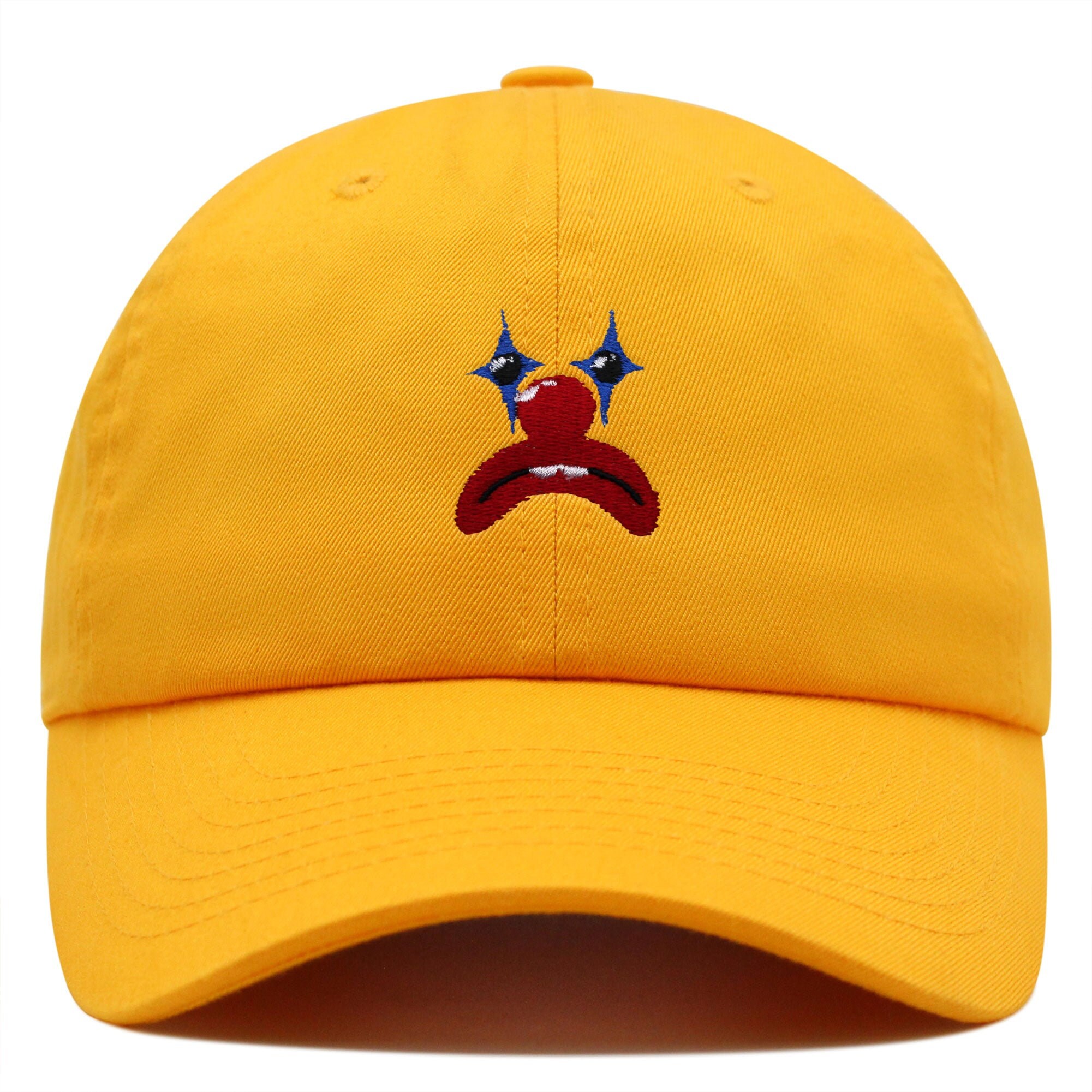 Clown Face Embroidered Dad Hat - Circus Theme Cotton Baseball Cap
