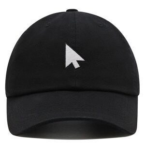 Embroidered Mouse Pointer Dad Hat, Cotton Baseball Cap