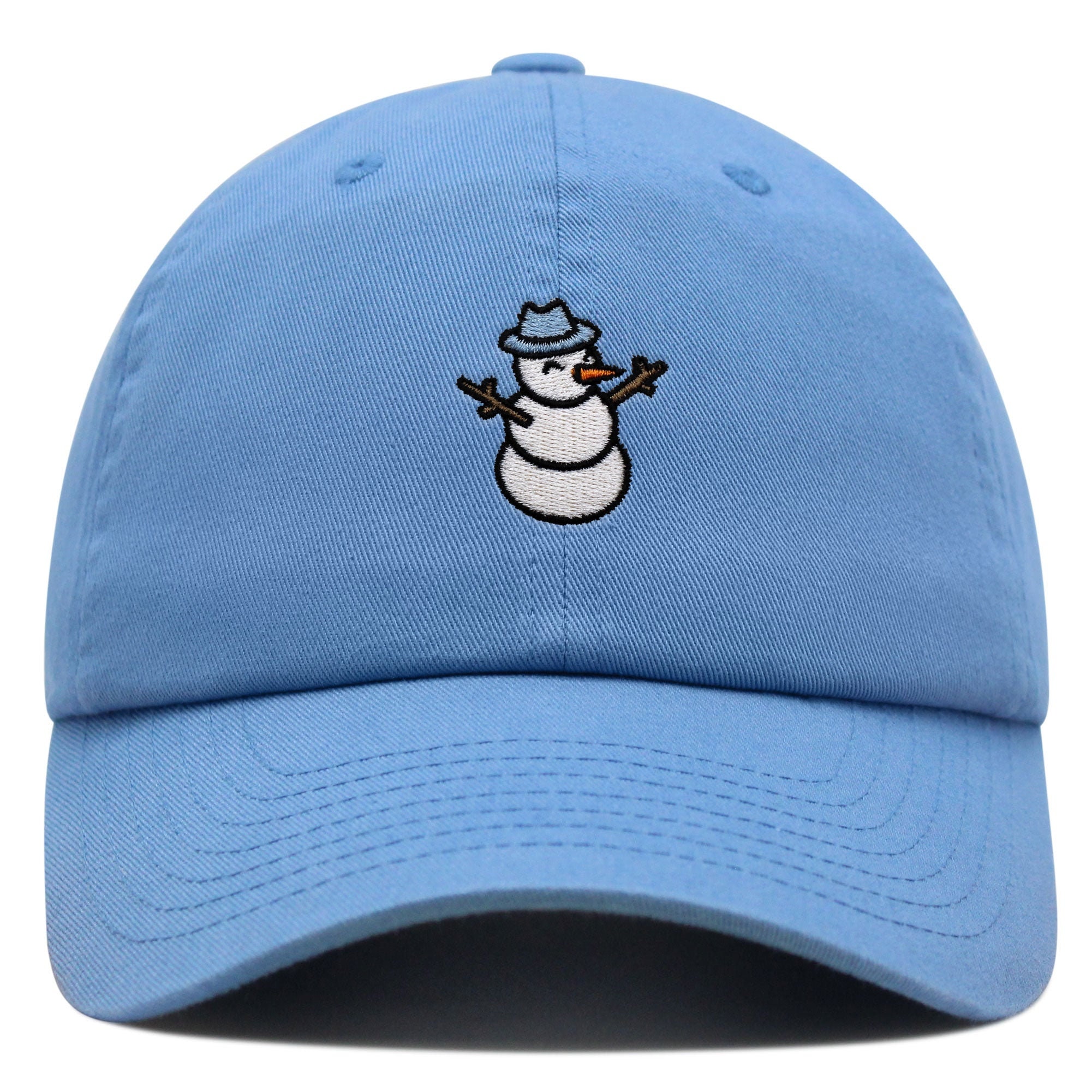 Embroidered Snowman Dad Hat, Winter Baseball Cap - Etsy
