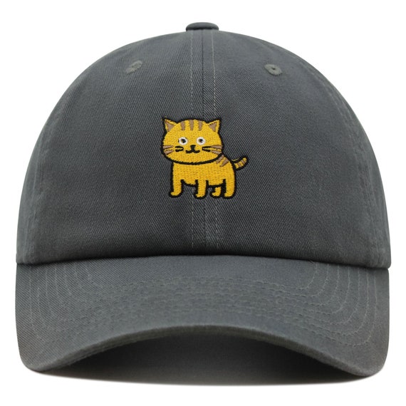 Embroidered Cat Dad Hat, Premium Cotton Baseball Cap - Etsy