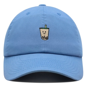 Boba Tea Premium Dad Hat Embroidered Baseball Cap Pearl