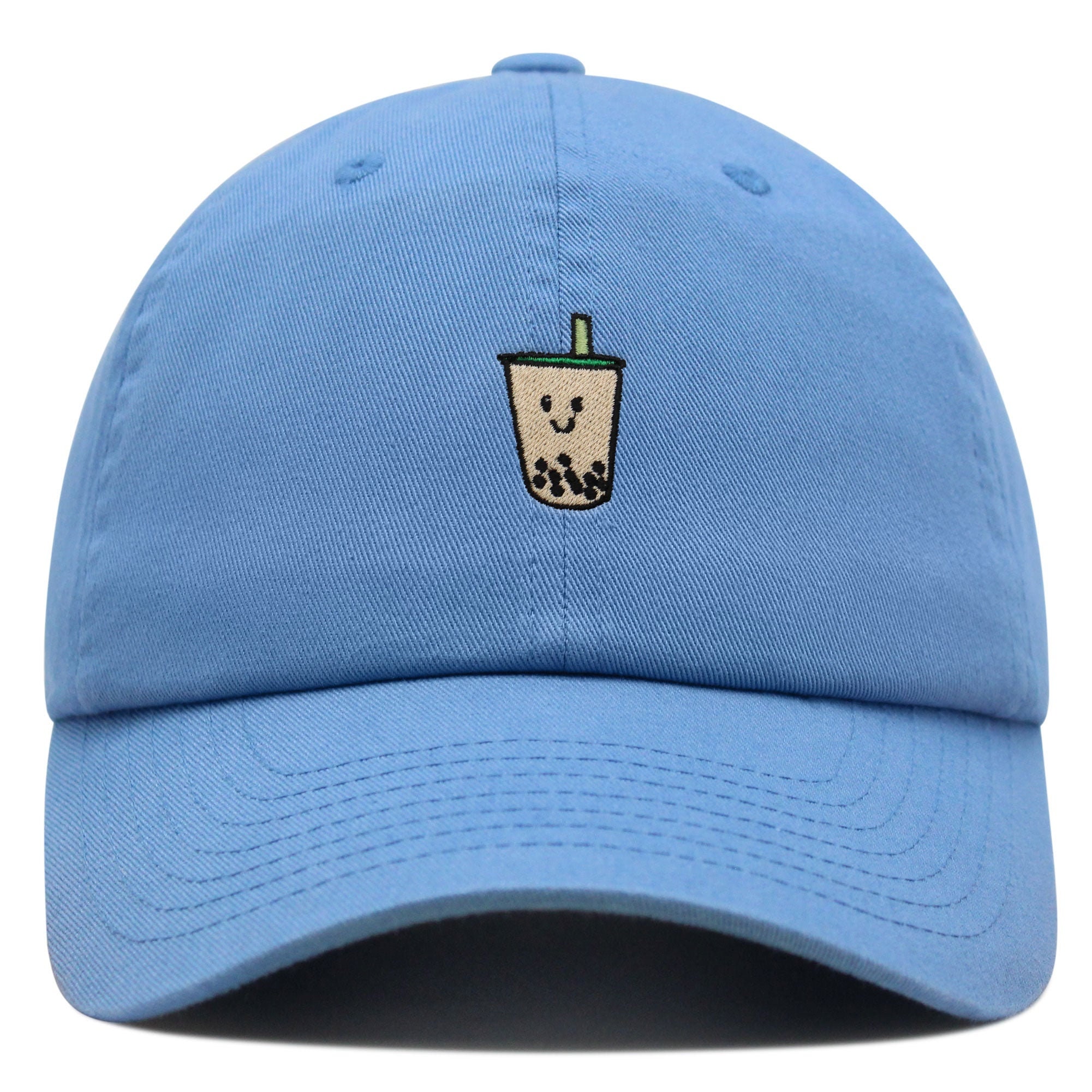 Custom Hat A To Z Initial Letters Classic Baseball Cap, Blue Hat White Red Letter R