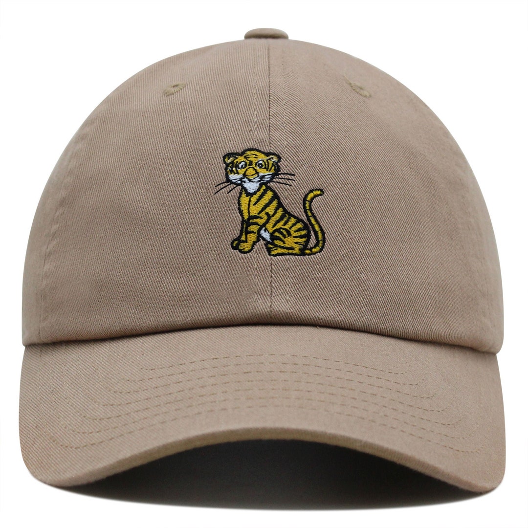 Cartoon Tiger Premium Dad Hat Embroidered Cotton Baseball Cap