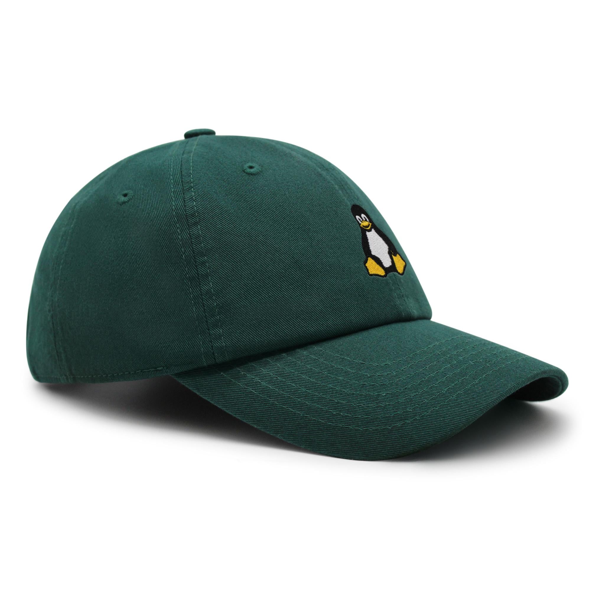 Linux Tux Penguin Dad Hat: Embroidered Cotton Baseball Cap - Etsy