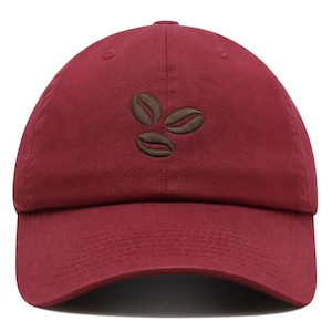 Coffee Beans Illustration Dad Hat - Embroidered Cotton Baseball Cap