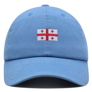 Georgia Flag Premium Dad Hat Embroidered Cotton Baseball Cap Country Flag Series