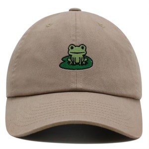 Frog Premium Dad Hat Embroidered Baseball Cap Frog Pond Frog