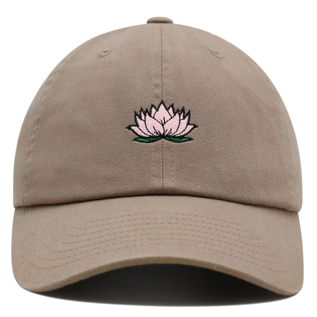 ? JAM Designs Blue Botanical Lotus & Butterfly Embellished Baseball Cap JAM-01 Adult Unisex Lotus LIG Tattered Chill Cap | Shop Life is Good main image 3