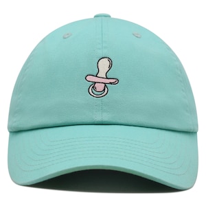 Pacifier Embroidered Dad Hat, Premium Cotton Baseball Cap