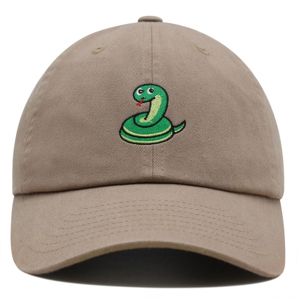 Snake Premium Dad Hat Embroidered Baseball Cap Scary