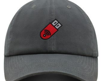 Boné de pai com dongle USB: boné de beisebol de algodão bordado