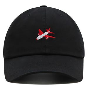 Airplane Premium Dad Hat Embroidered Cotton Baseball Cap Aviation Jets
