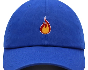 Fire Premium Dad Hat Embroidered Cotton Baseball Cap Firepit Camping