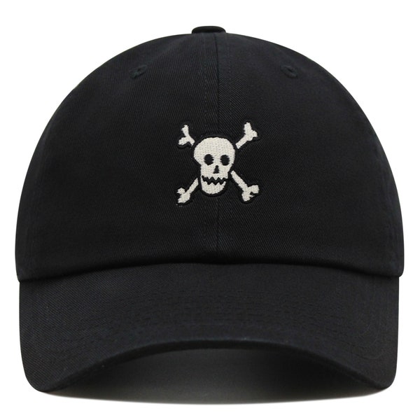 Crossbones Premium Dad Hat Embroidered Baseball Cap Skull