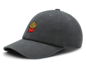 French Frys Premium Dad Hat Embroidered Cotton Baseball Cap French