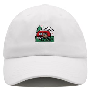 RV Park Embroidered Dad Hat: Camping Outdoors Cotton Baseball Cap