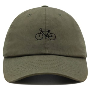 Bicycle Premium Dad Hat Embroidered Baseball Cap Road Bike