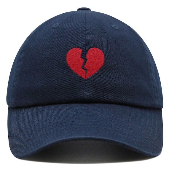 Broken Heart Premium Dad Hat Embroidered Cotton Baseball Cap