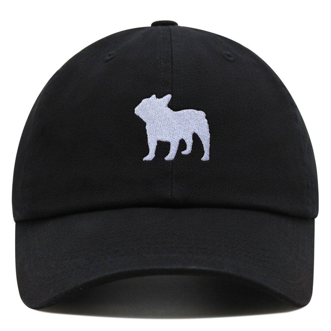 Embroidered French Bulldog Dad Hat: Cotton Baseball Cap - Etsy