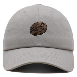 Walnut Nut Illustration Dad Hat: Embroidered Cotton Baseball Cap
