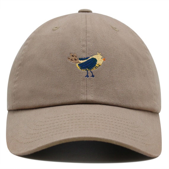 Pigeon Baseball Cap - Embroidered Cotton Adjustable Dad Hat, Light Pink, One Size Fits Most