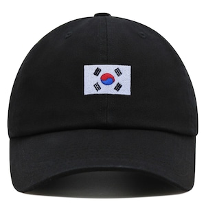 South Korea Flag Premium Dad Hat Embroidered Cotton Baseball Cap Country Flag Series