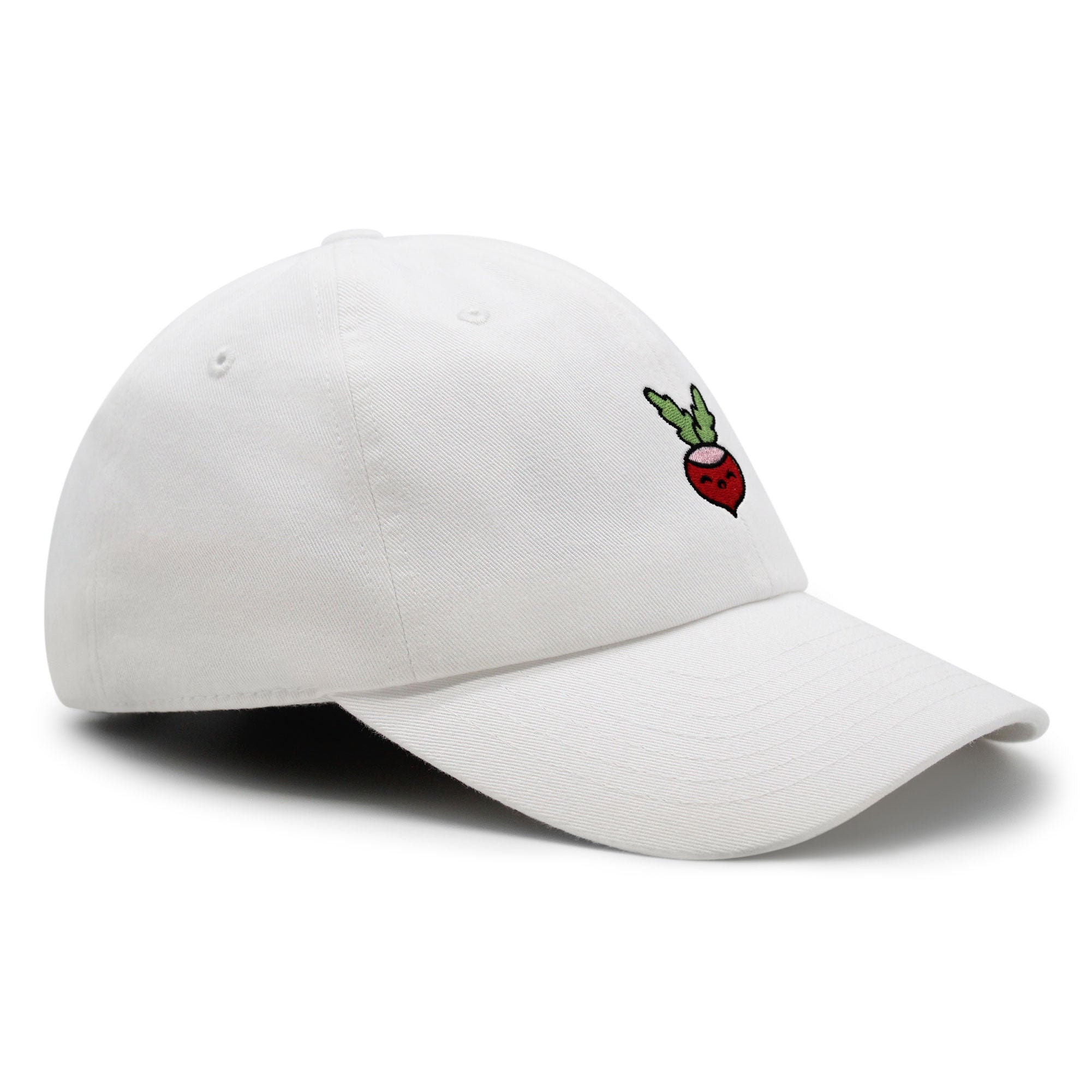 Radish Premium Dad Hat Embroidered Baseball Cap Vegan Vegetable Farmer