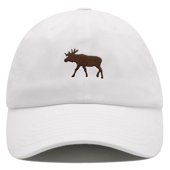 Embroidered Moose Dad Hat, Premium Cotton Baseball Cap - Etsy
