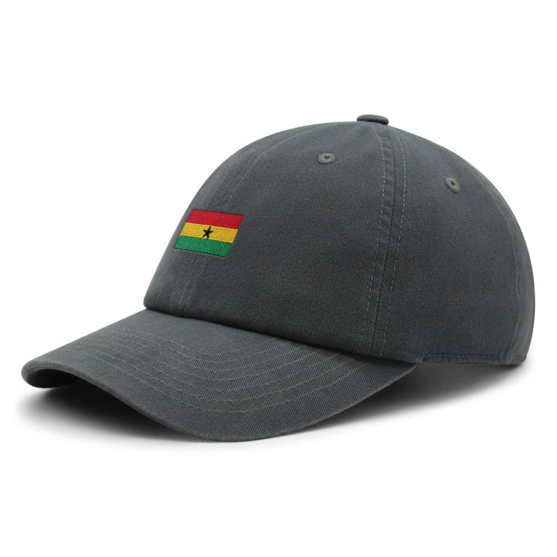 Ghana Flag Dad Hat: Embroidered Cotton Baseball Cap image 7