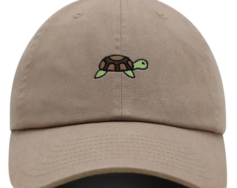 Turtle Premium Dad Hat Embroidered Baseball Cap Zoo Animal