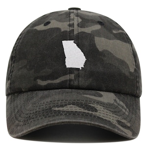 Georgia State GA Premium Dad Hat Bestickte Baumwollgelbe Baseballkappe Pfirsich Bulldogs