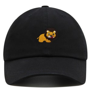 Lion Premium Dad Hat Embroidered Baseball Cap Zoo King