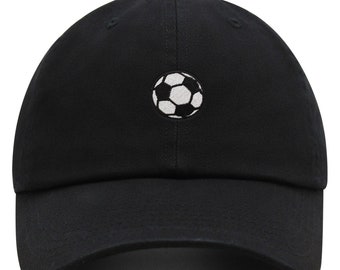Casquette papa ballon de football brodé - Casquette de baseball en coton premium