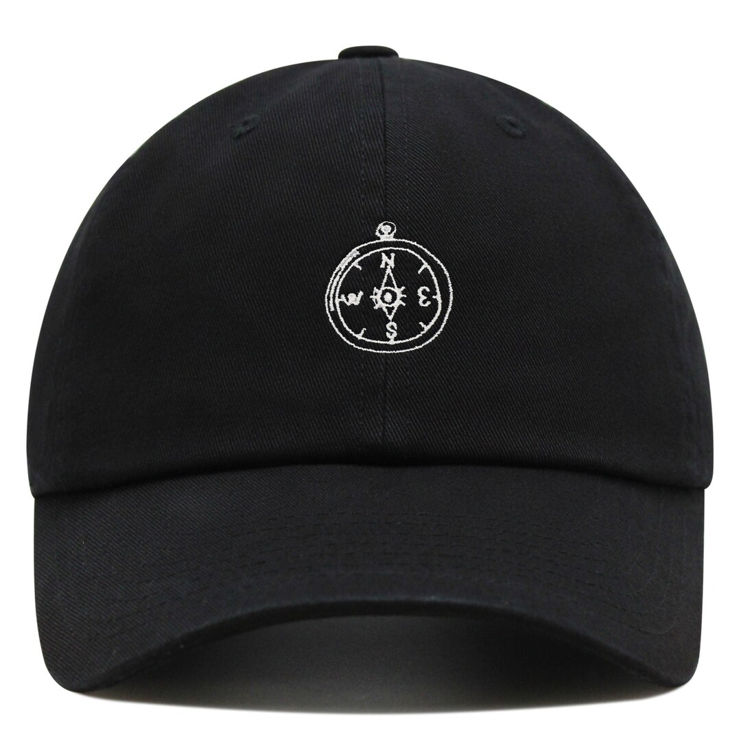 Embroidered Compass Dad Hat, Premium Cotton Baseball Cap - Etsy