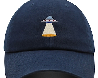 Chapeau papa UFO brodé - Casquette de baseball en coton