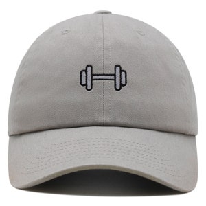 Gorra de béisbol bordada con mancuernas premium para papá