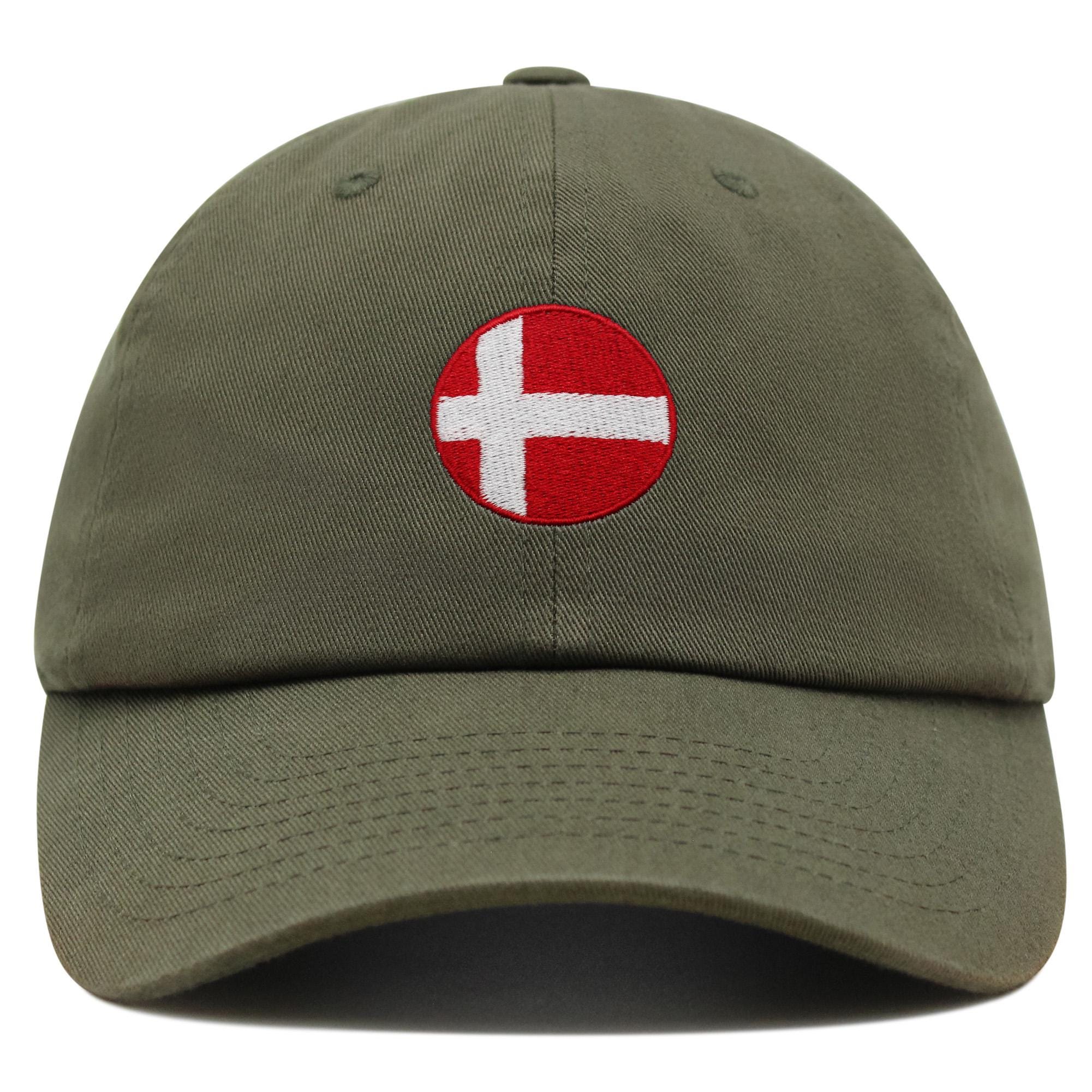 Femme Homme Casquette De Baseball Danemark Drapeau Danois Cool Casquette Trucker Respirant Chapeau De Golf Anti-UV Casquette Baseball pour Adulte Golf Sport