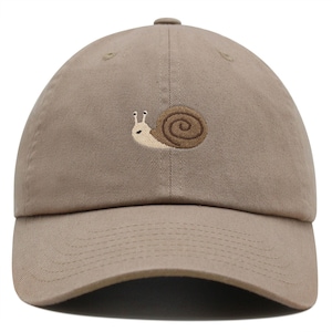 Snail Premium Dad Hat Embroidered Baseball Cap Cute