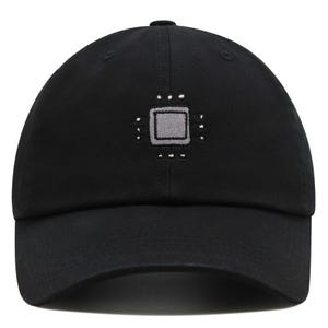 Embroidered Semi Conductor Chip Dad Hat: Cotton Baseball Cap