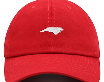 Gestickte North Carolina State DAD-Hut: Baumwoll-Baseballmütze
