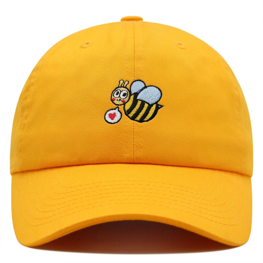 Embroidered Bee Dad Hat, Cotton Baseball Cap - Etsy
