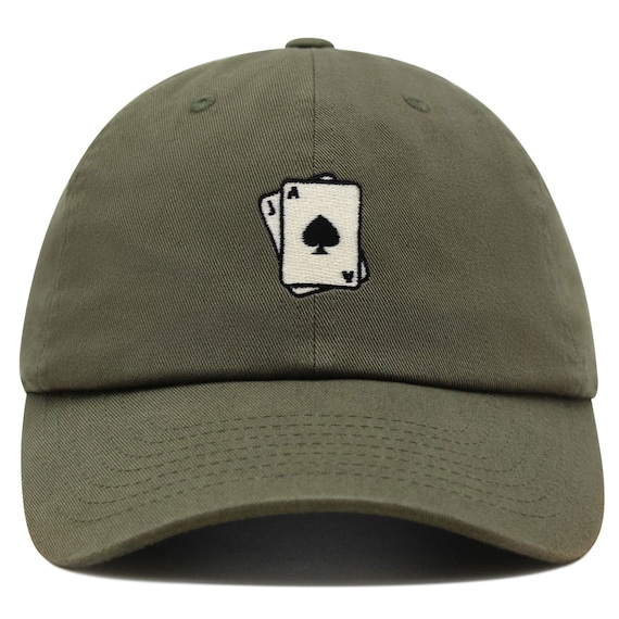 Blackjack Ace Embroidered Dad Hat - Premium Cotton Baseball Cap - Etsy