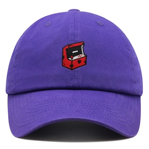 Vintage Arcade Machine Premium Dad Hat Embroidered Cotton Baseball Cap
